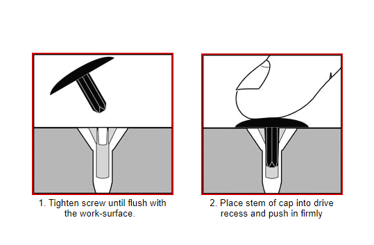 1000Pce Hospa / Stemfix Stem Screw Cover Caps