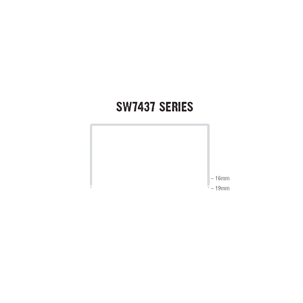 2400Pce 287 Series SW7437 x 19mm Copper Wire Staples SW7437-19 by Stanley Bostitch