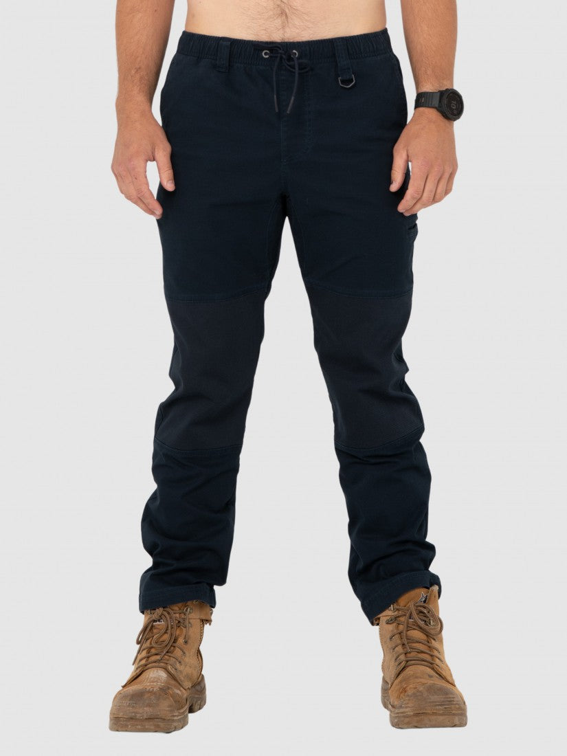 Heavy Lifts Elastic Pant - Navy Blue | Rusty Australia