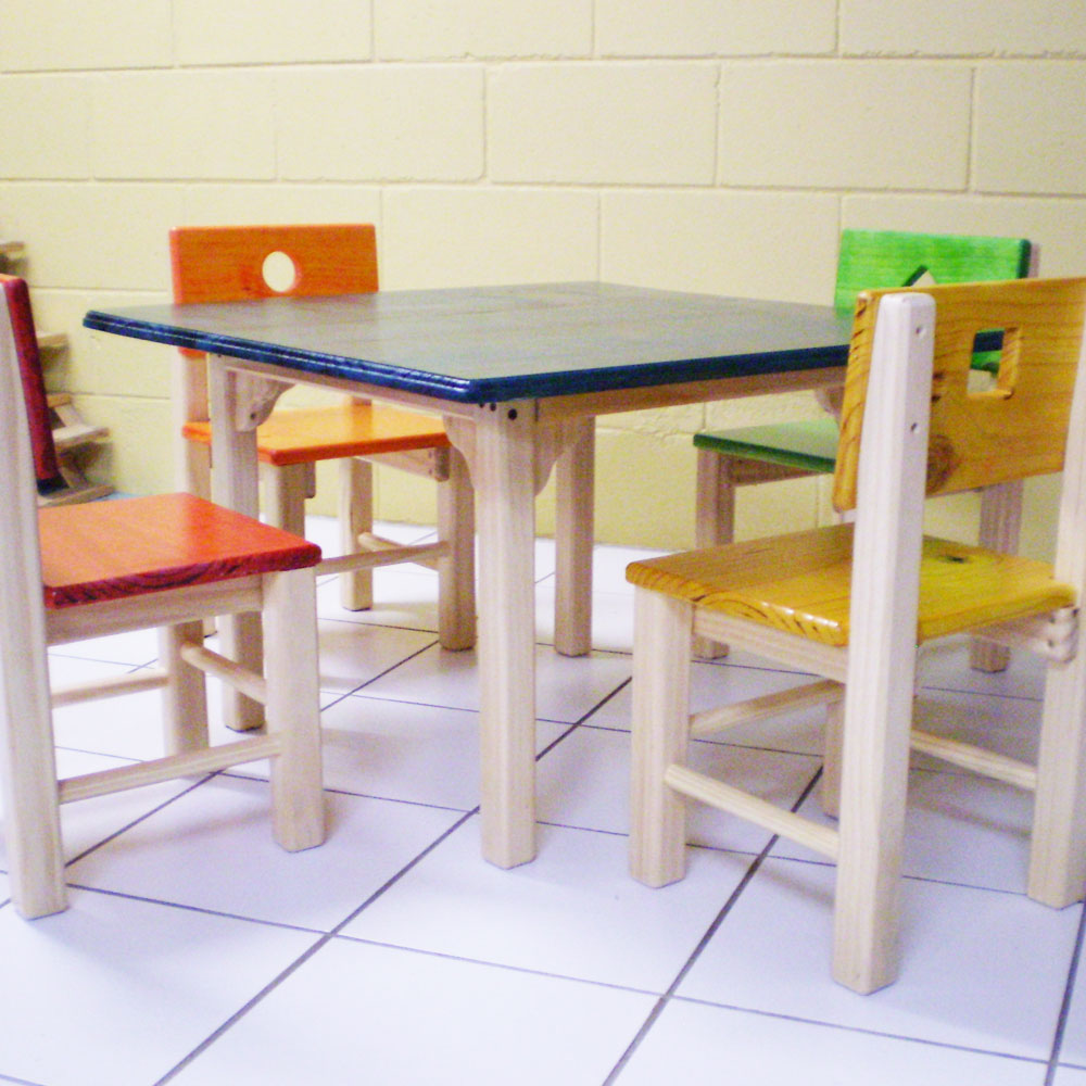 Kids 'Table and 4 Chairs' Wooden Toy Plan & Pattern