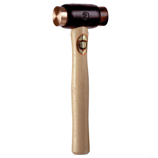 32mm 0.71Kg Copper + Rawhide Face Engineers Hammer with Wood Handle TH210 by Thor