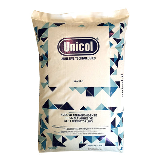 5kg EVA Hot Melt Adhesive Pellets Unfilled in Translucent UNIBORD 625 by Unicol