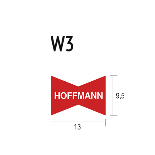 W3 (9.5mm x 13mm) x 25.4mm (1") Brown Dovetail Keys (1000Pce) W9302500 by Hoffmann