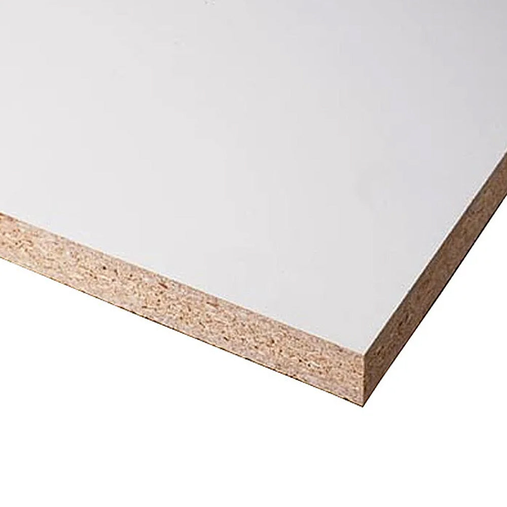 White Melamine / Particle Board HMR (Moisture Resistant) 2400mm x 1200mm x 16mm by Tough Board