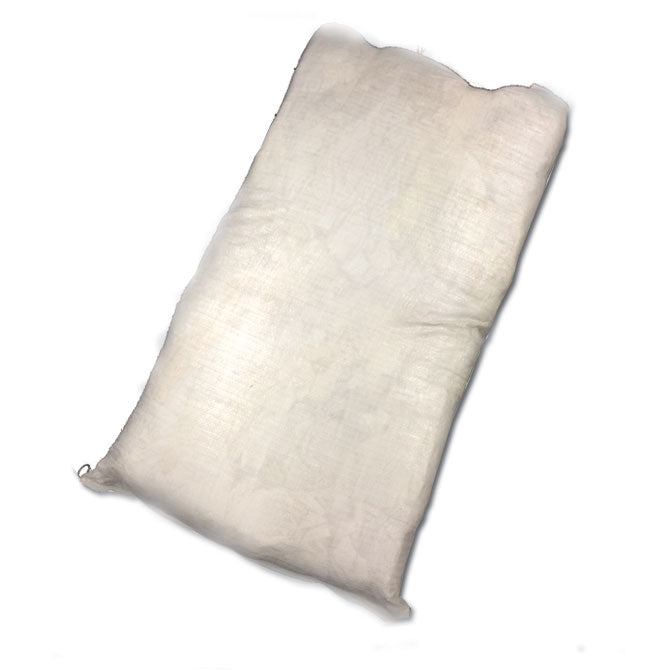 10Kg Bag of White Cotton Cloth Rag