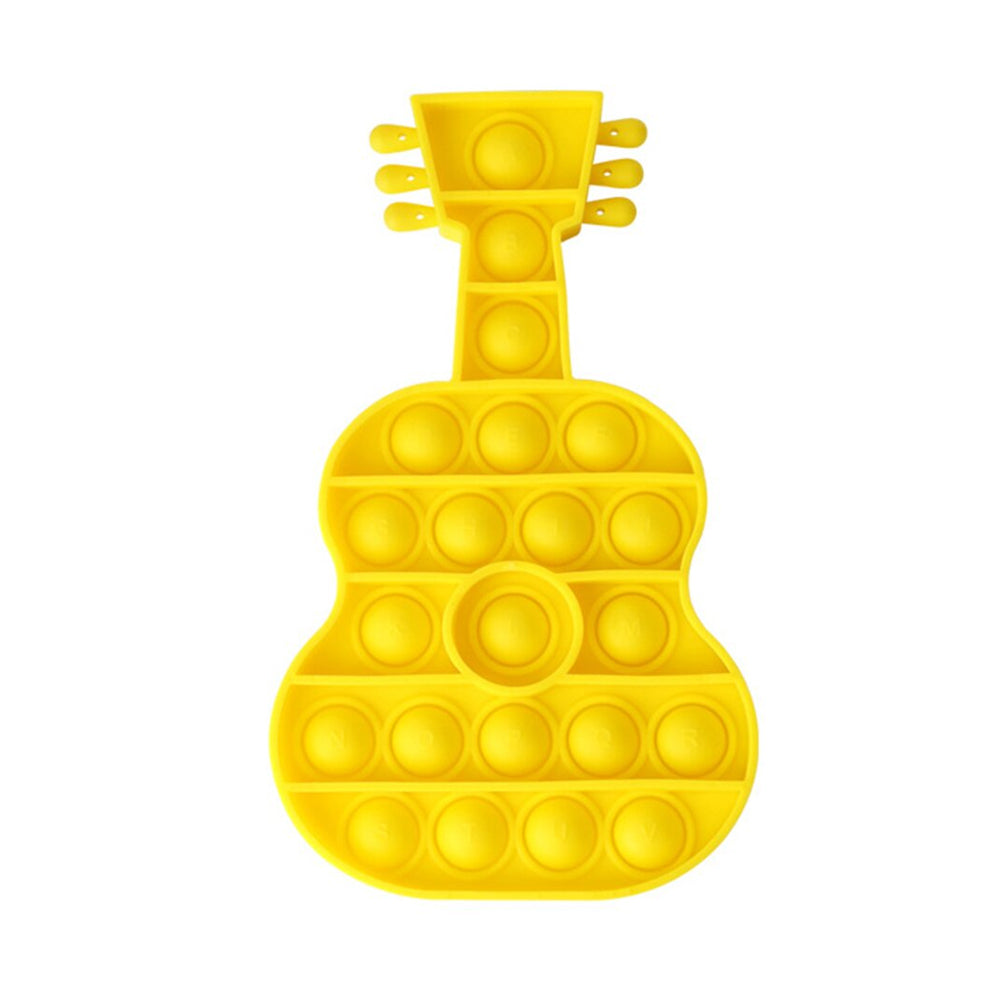 Pop It Fidget Toy by 4 Petals - Yellow Guitar
