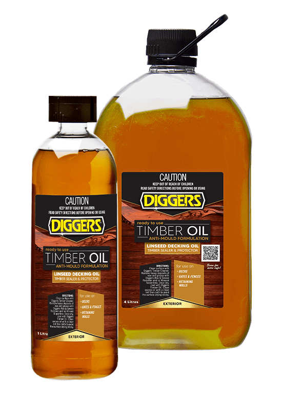 Timber Oil (Anti Mould Formation) Linseed Decking Oil 16411 by Diggers