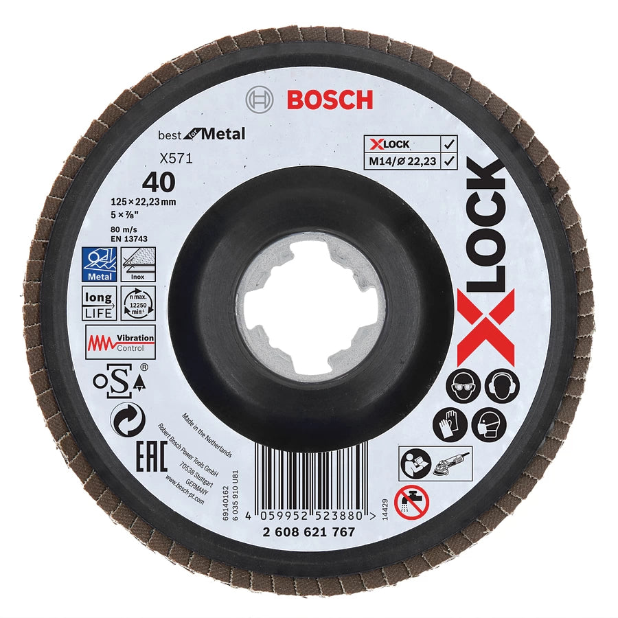 X571 Best for Metal X-Lock Flap Discs, Angled Version by Bosch